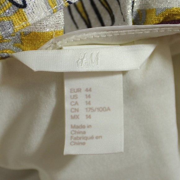 H&M shimmer silver dress Size 14 - Picture 5 of 7